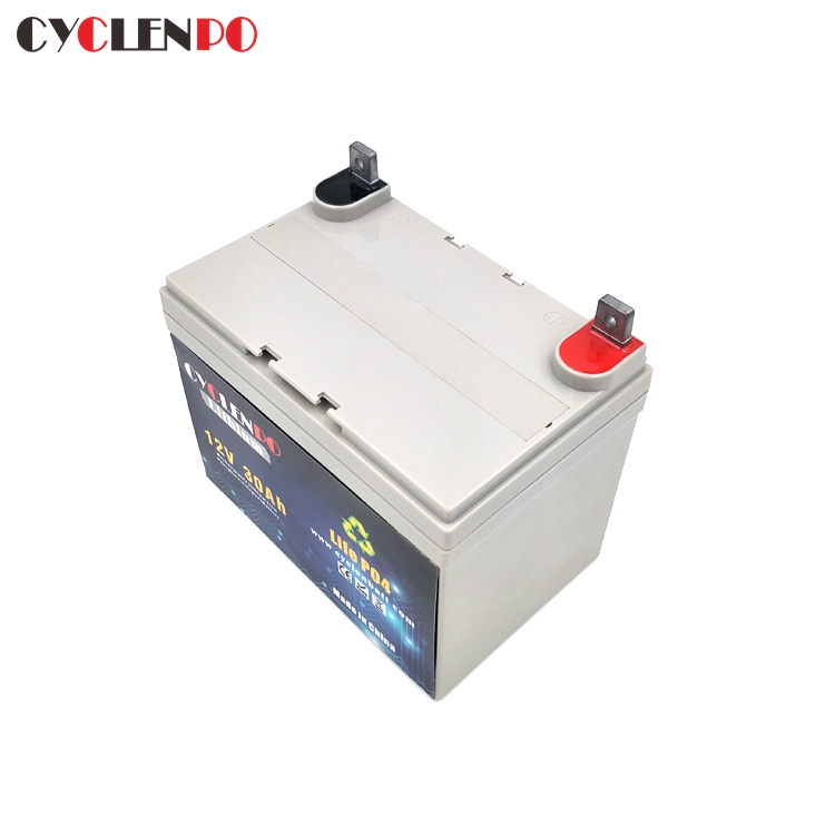 Long Cycle Life LiFePO4 12V 30Ah Battery For E Bikes Scooters Golf Trolley etc