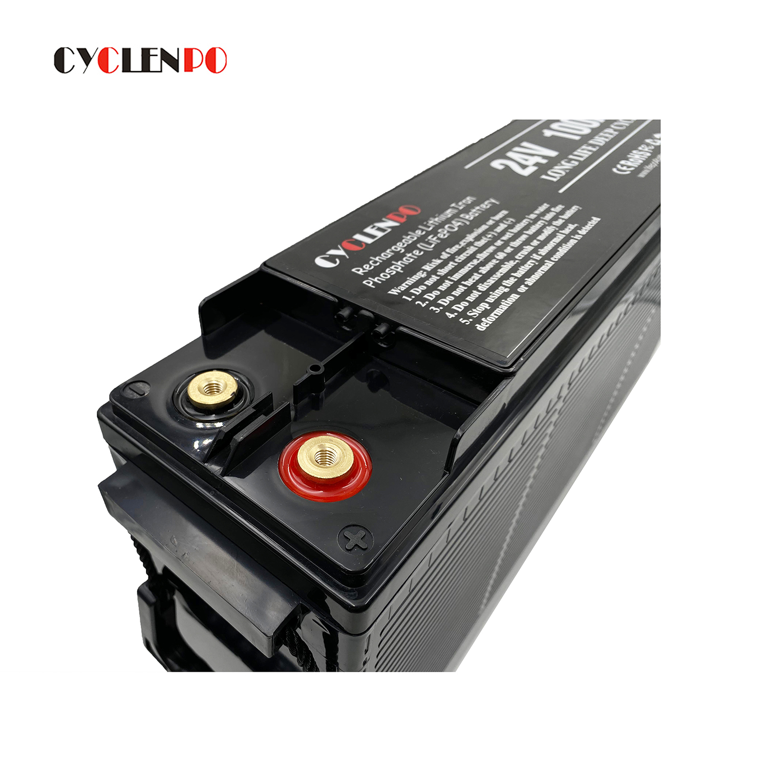 Cyclenpo 24V Lifepo4 100ah battery with BMS For Off Road