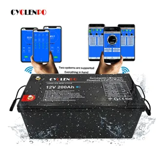 Cyclenpo 12v 100ah lifepo4 battery with bluetooth lifepo4 battery for ev