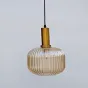 Amber Smoky Glass Shade For Lamp
