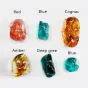 Candelabros grandes de cristal de piedra de colores