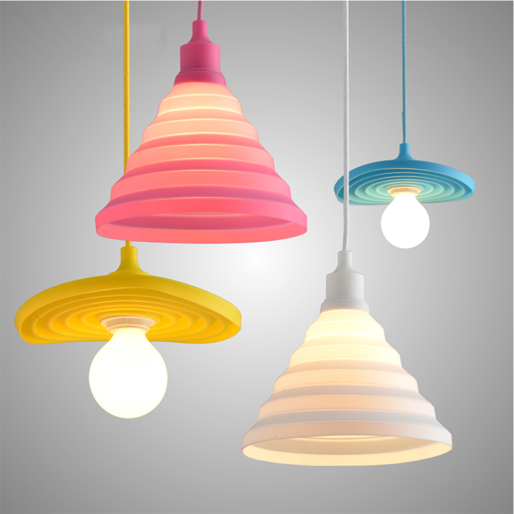Nordic DIY Silcone Colorful Pendant Lamp For Child