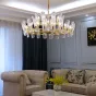Postmodern crystal bedroom chandelier
