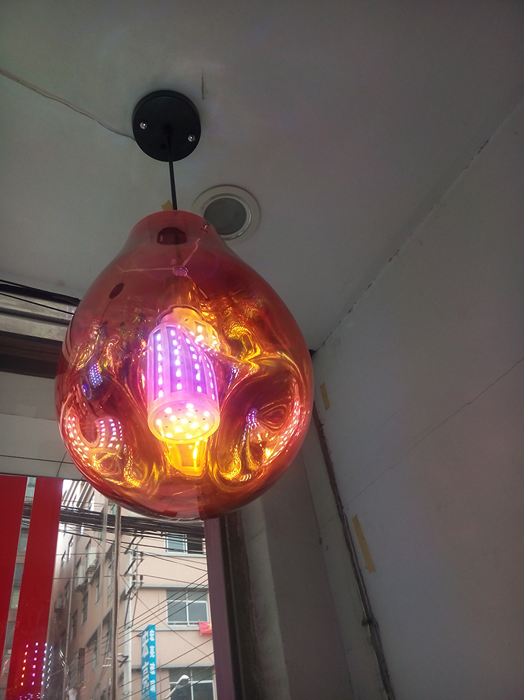 Dekorative bunte Murano hängende Glaslampen für zu Hause