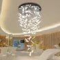 Iluminación de hotel personalizada de plumas de vidrio