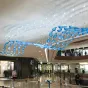 Blue glass pendant hotel custom lighting