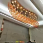 Amber glass pendant hotel custom lighting
