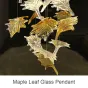 Maple leaf glass parts custom engineering lights