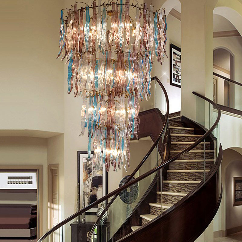 Large Glass Crystal Chandelier for Hotel