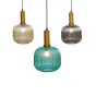 Modern Colourful Ribs Glass Pendant Lamp