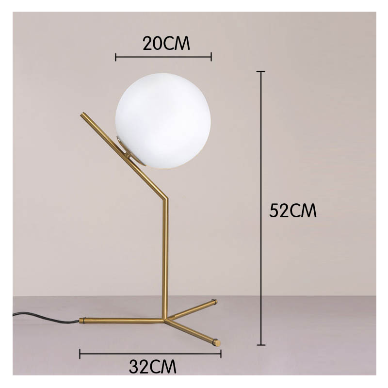 Nordic Led  Glass Table Lamp