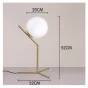 Nordic Led  Glass Table Lamp