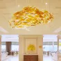 La decoración del hotel proyecto de lujo personalizado gran lámpara colgante de araña