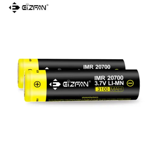 Wholesale factory price 3.7v large capacity IMR 20700 li-ion battery cells of 30A discharge 3100mAh rechargeable batteries