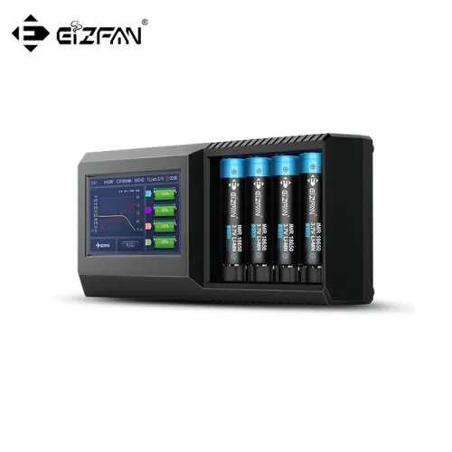 18650 charger, Efan Lux S4 Touch Screen LCD Intelligent Battery Charger