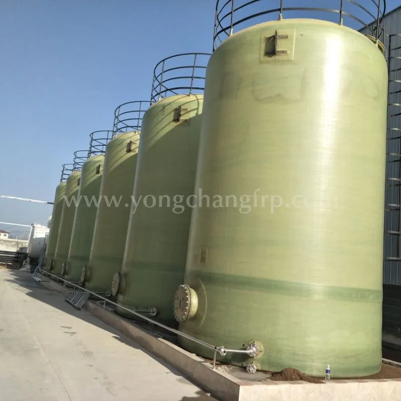 Réservoir de stockage d'eau GRP/FRP, réservoir de stockage d'azote FRP