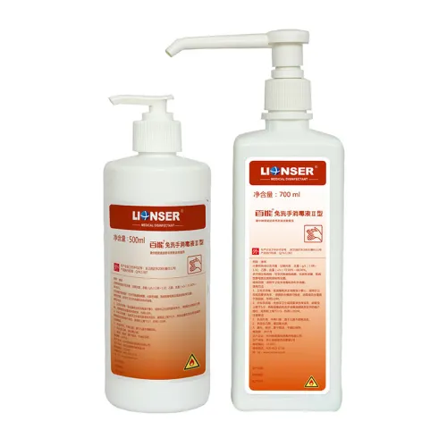 Lionser Hand Disinfectant Solution 72-88% Alcohol (17 Fl Oz/500ml) Rinse Free 