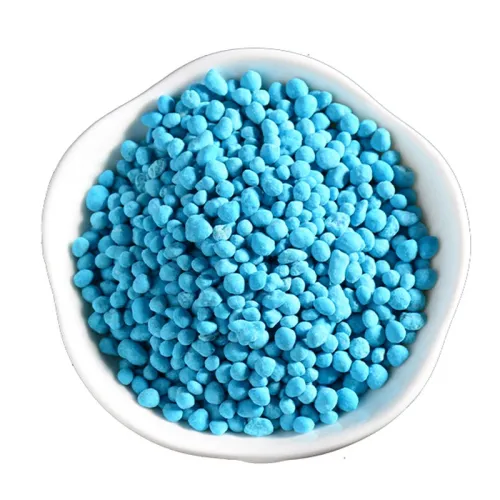 Fertilizante compuesto NPK 12-12-17+2MgO+TE fertilizante color azul