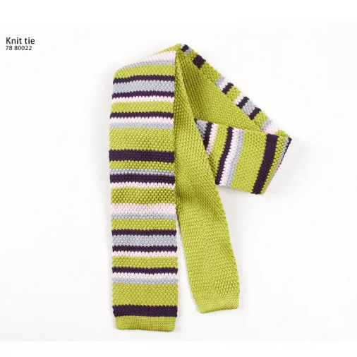 Bedst sælgende 100% Polyester Skinny Knit Tie Mænd