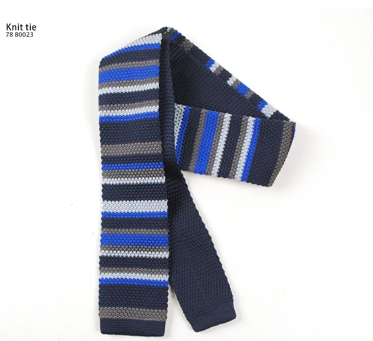 royal blue knit tie men