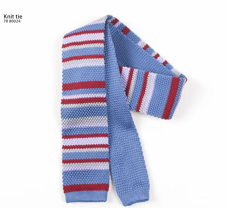 blue knit tie men