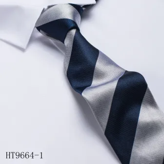 100% polyester école hommes cravates de haute qualité