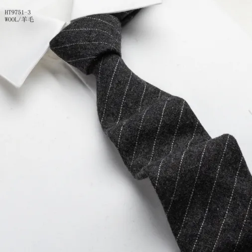 Niestandardowe zimowe krawaty modne wełniane krawaty męskie