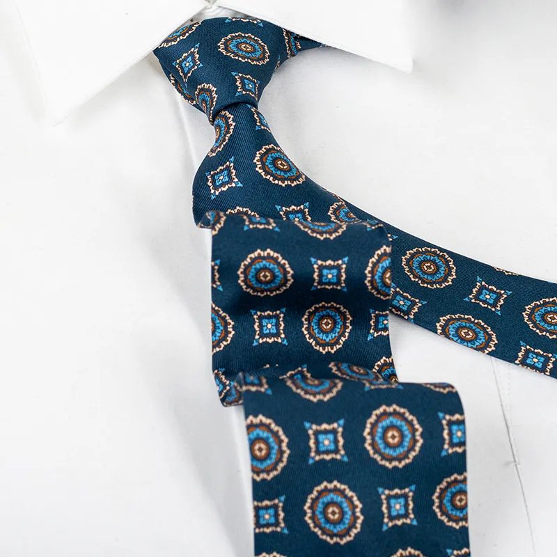 silk print tie
