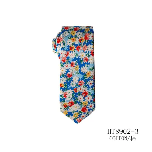 Custom fashion mens tie with flower hot sale wedding ties