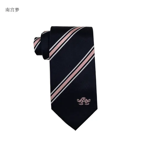 Popular personal polyester mens custom tie logo necktie