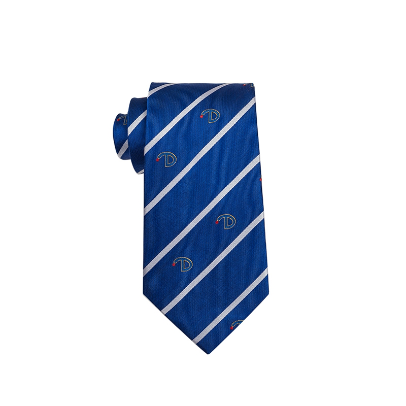 High quality mens silk woven logo neckties skinny personal tie