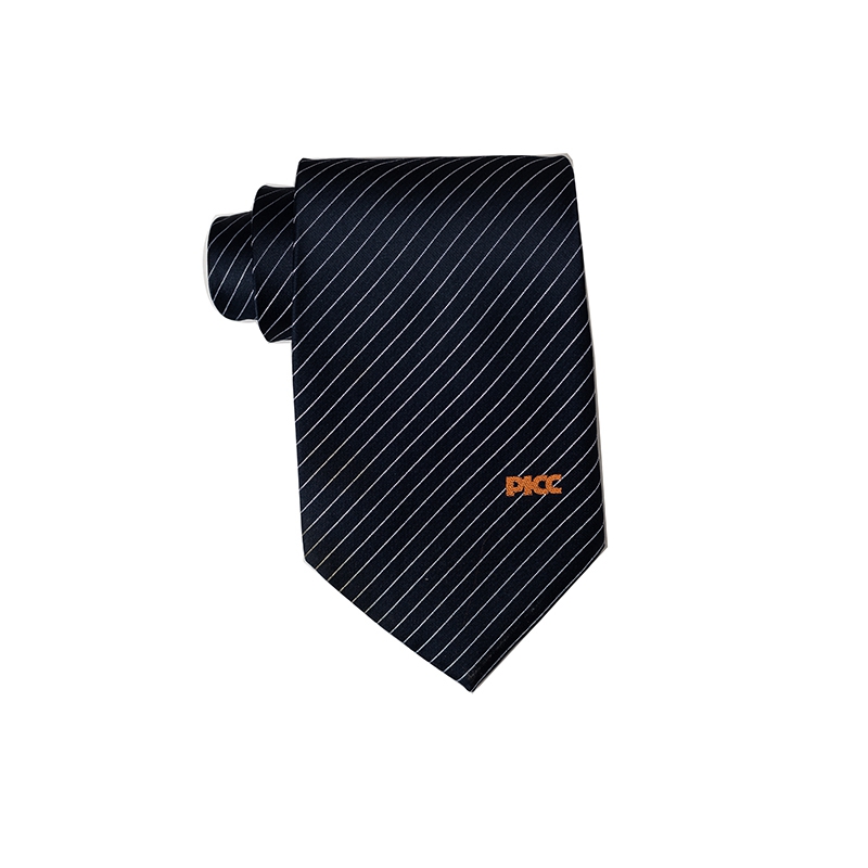 High quality mens silk woven logo neckties skinny personal tie