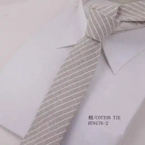 Custom cotton mens stripe ties casual style good ties for men
