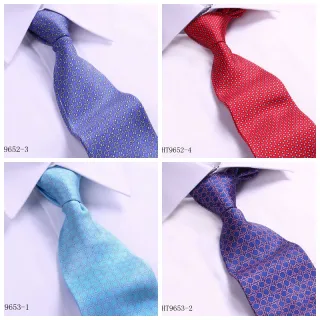 High quality digital printed silk men luxuty tie small dot designs necktie