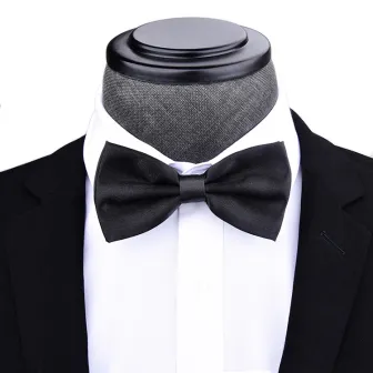 Wholesale Best Selling 100% Polyester Black Bow Tie