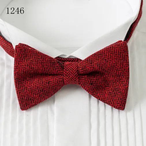 Wholesale Winter Accessory Wool Bow Tie For Men