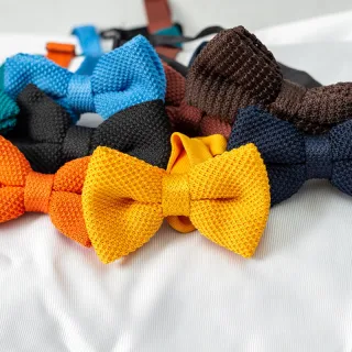 Hot salg almindelig farve herre strikket slips sløjfe
