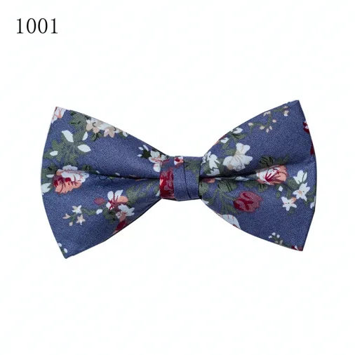 Wholesale Floral Cotton Bow Ties For Men Kids Bowtie Baby Boy Bow Tie