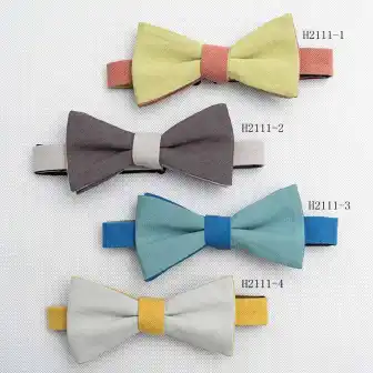 High Quality Reversible Floral Bow Ties Fashion Mens Bowties