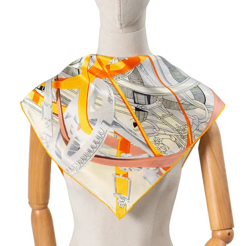 Mode Seneste designs Silketryk tørklæde