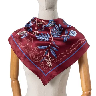 Bufandas de seda de diseñador de lujo populares a granel