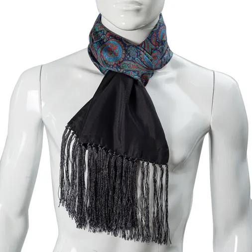 Custom Latest Designs Long Silk Scarf For Men