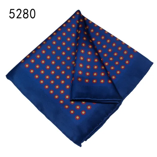 Digital printed silk like pocket squares for men hot sale online silk pocket squares hand roll handkerchief