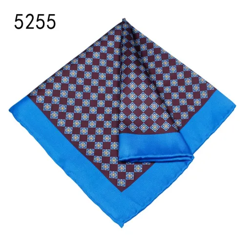 Fashion pocket squares for men print on silk pocket squares online paisley silk like handkerchief