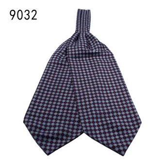 Fashion wholesale classic men ascot ties luxury ascot cravat reversible tie ascot
