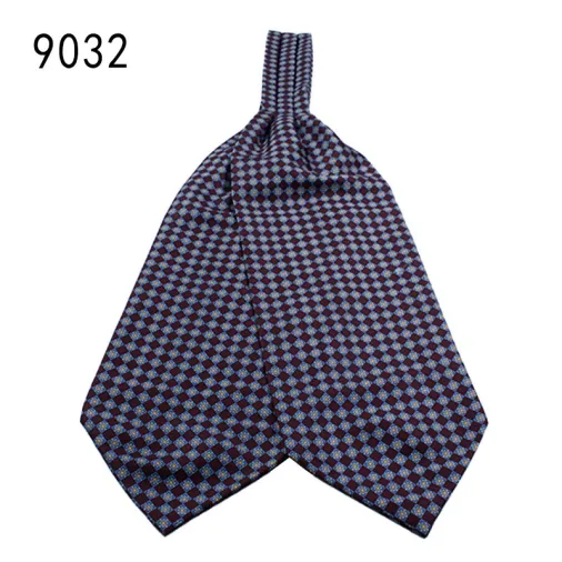 Fashion wholesale classic men ascot ties luxury ascot cravat reversible tie ascot