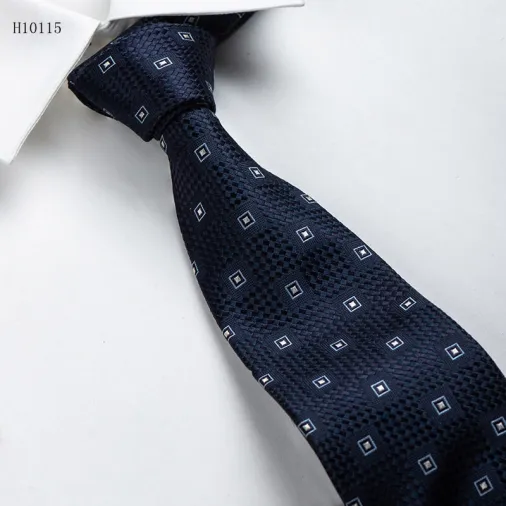 Brugerdefineret luksus 100% vævet slips mænd silke