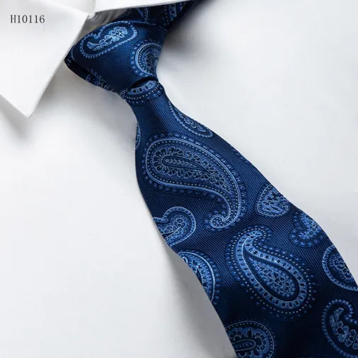 Cravates 100% tissées de luxe sur mesure pour hommes en soie