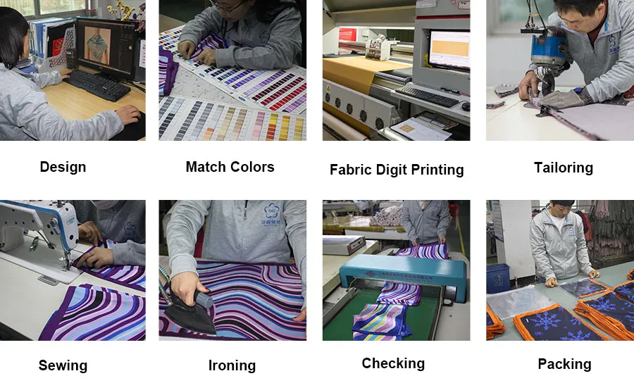Custom Digital Printing Twill Women Silk Scarf