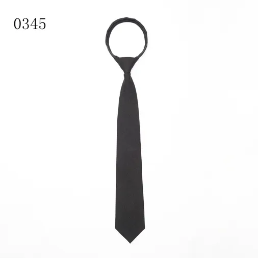Wholesale Solid High Quality Polyester Zipper Ties For Men